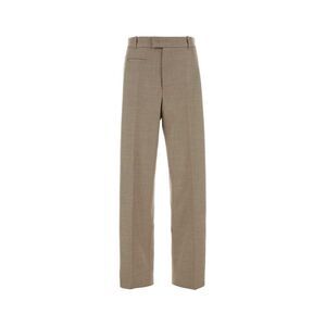 Oriane Women Dove Grey Stretch Wool Pant